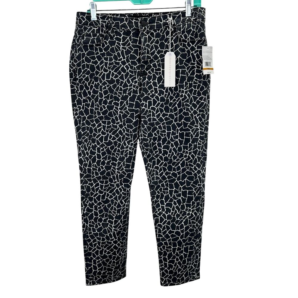 Sanctuary Denim Jeans 29 8 Missy Social Crop Skinny Sunbaked Black Giraffe NWT